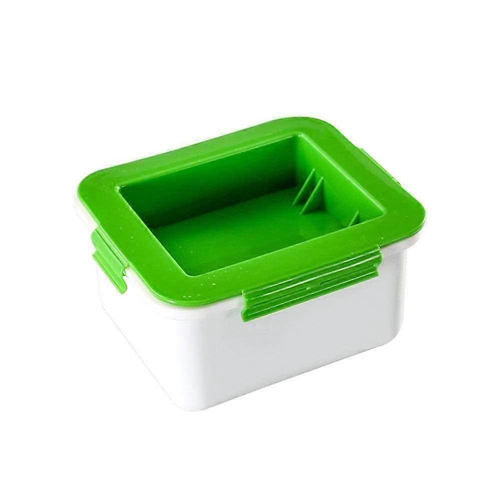 Tofu Press 3Layer Spring Presser with Builtin Water Draining, Dishwasher Safe