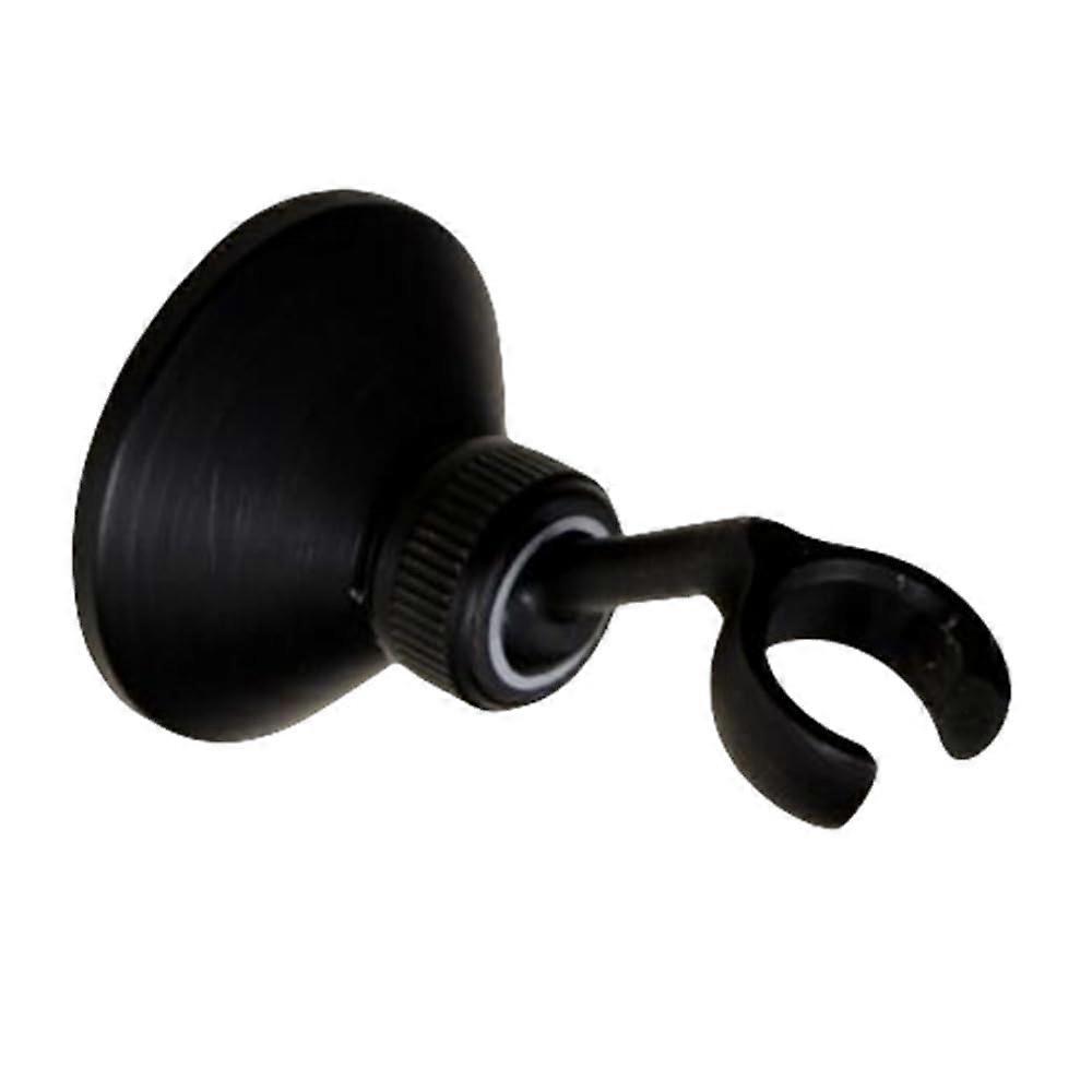 Solid Brass Matte Black Shower Head Holder, Adjustable Wall Mounted Bracket, G1/2 Compatible