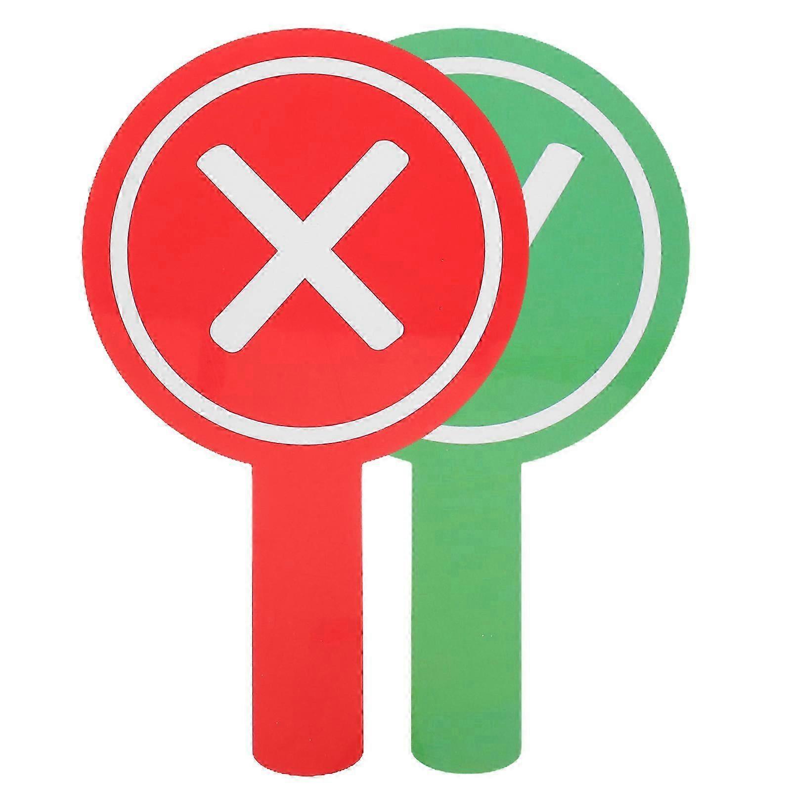 Reusable Classroom Answer Boards for Teacher Voting 2Pcs Double Sided Paddles