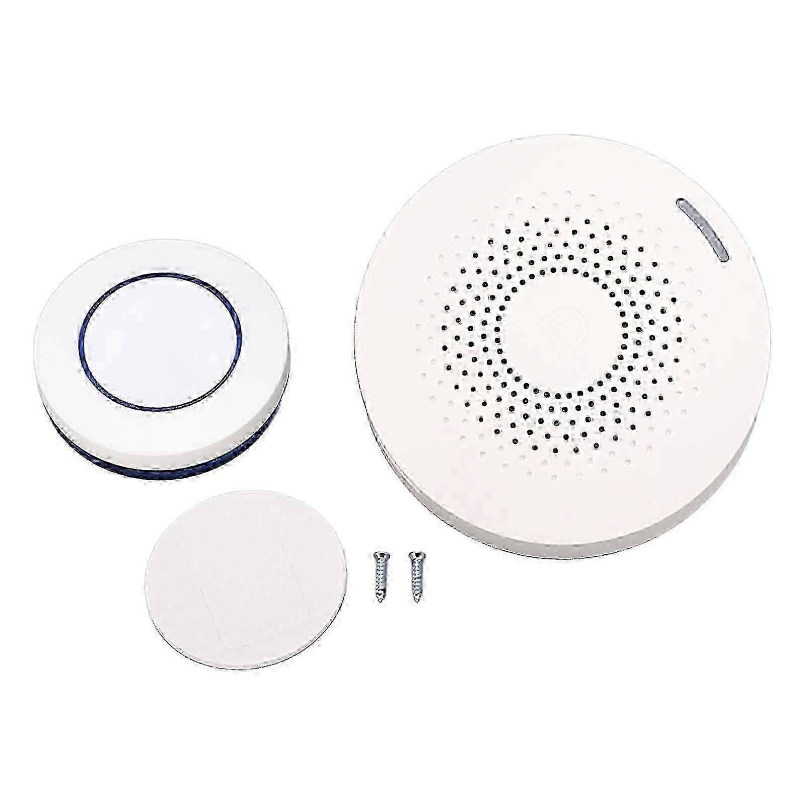 Wireless Doorbell Mini Intelligent Adjustable Volume Memory Function Smart Doorbell compatible with Home US Plug AC110240V