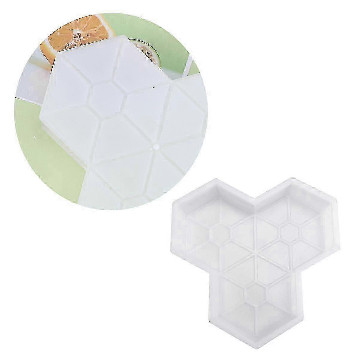 Plastic Maple Leaf Path Maker Mold Manually Paving Cement Brick Molds Stepping Stone Road Making Tool