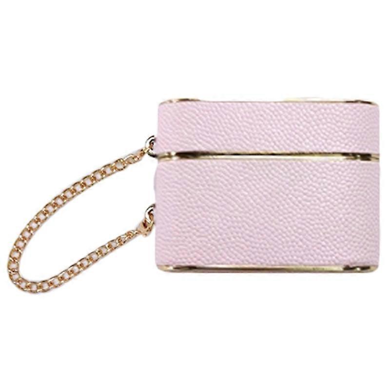 For AirPods Pro 2 Charging Case Cover Cylinder Shape Leather+PC Headset Protector with Strap