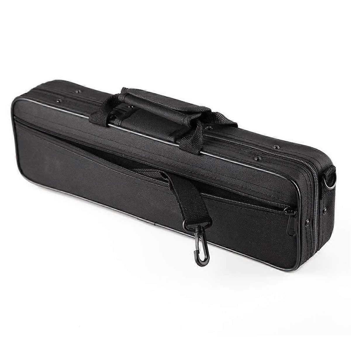 Professional Padded Flute Case with Ergonomic Shoulder Strap and Soft Lining for Musicians