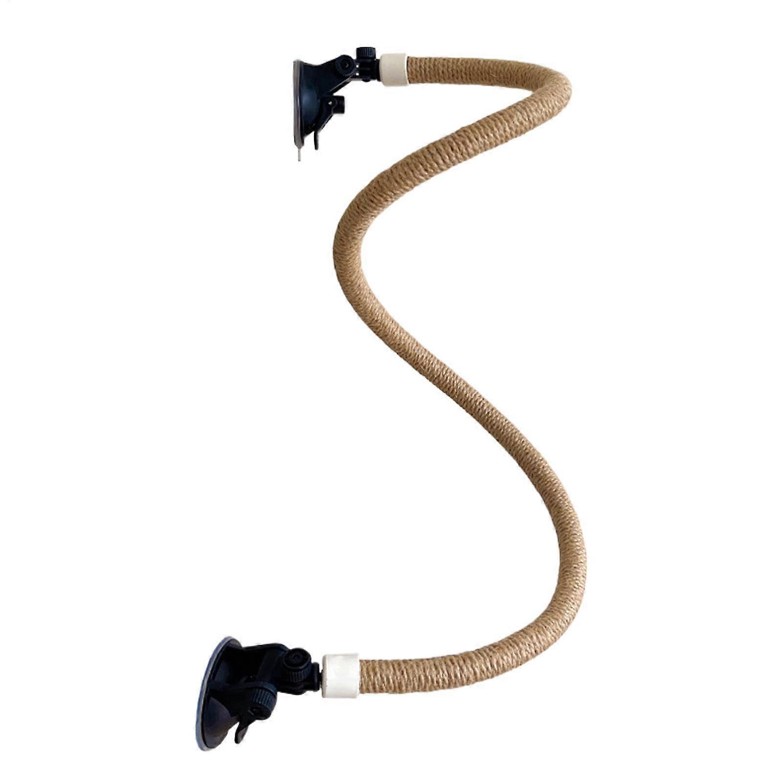 Adjustable Parrot Suction Stand with Secure Suction Cup Base for Bird Training and Play