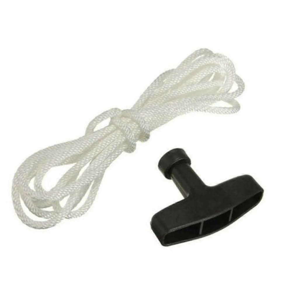 Universal Lawn Mower Starter Handle with 1.5m Durable Rope for Petrol Engine Pull Cord Replacement