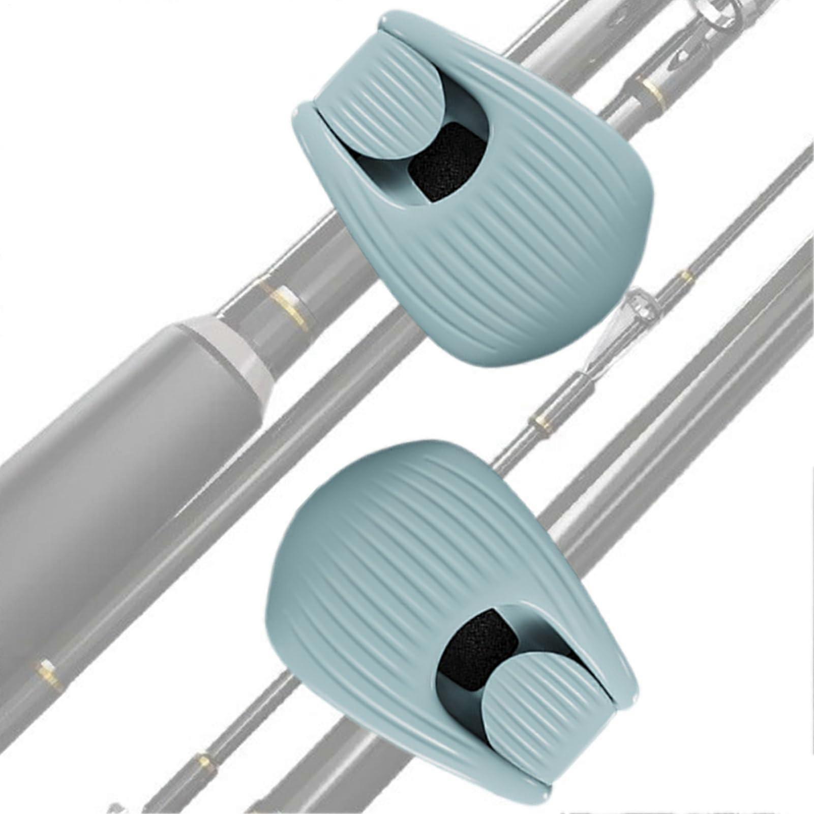 Fishing Rod Holder Clips 2 Pack for Backpack Camping Hiking with Secure Rod Storage