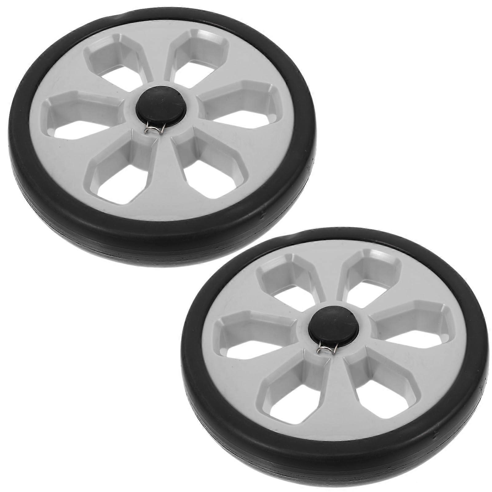 2pcs Shopping Cart Replacement Wheels for Grocery Carts and Strollers, Quiet Smooth Rolling