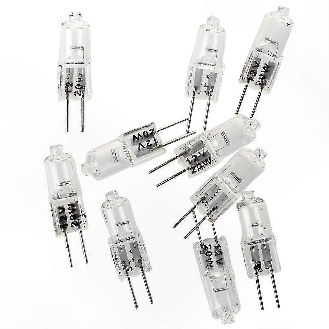 10-Pack Clear Halogen G4 Capsule Bulbs, 12V 20W Lighting Solution