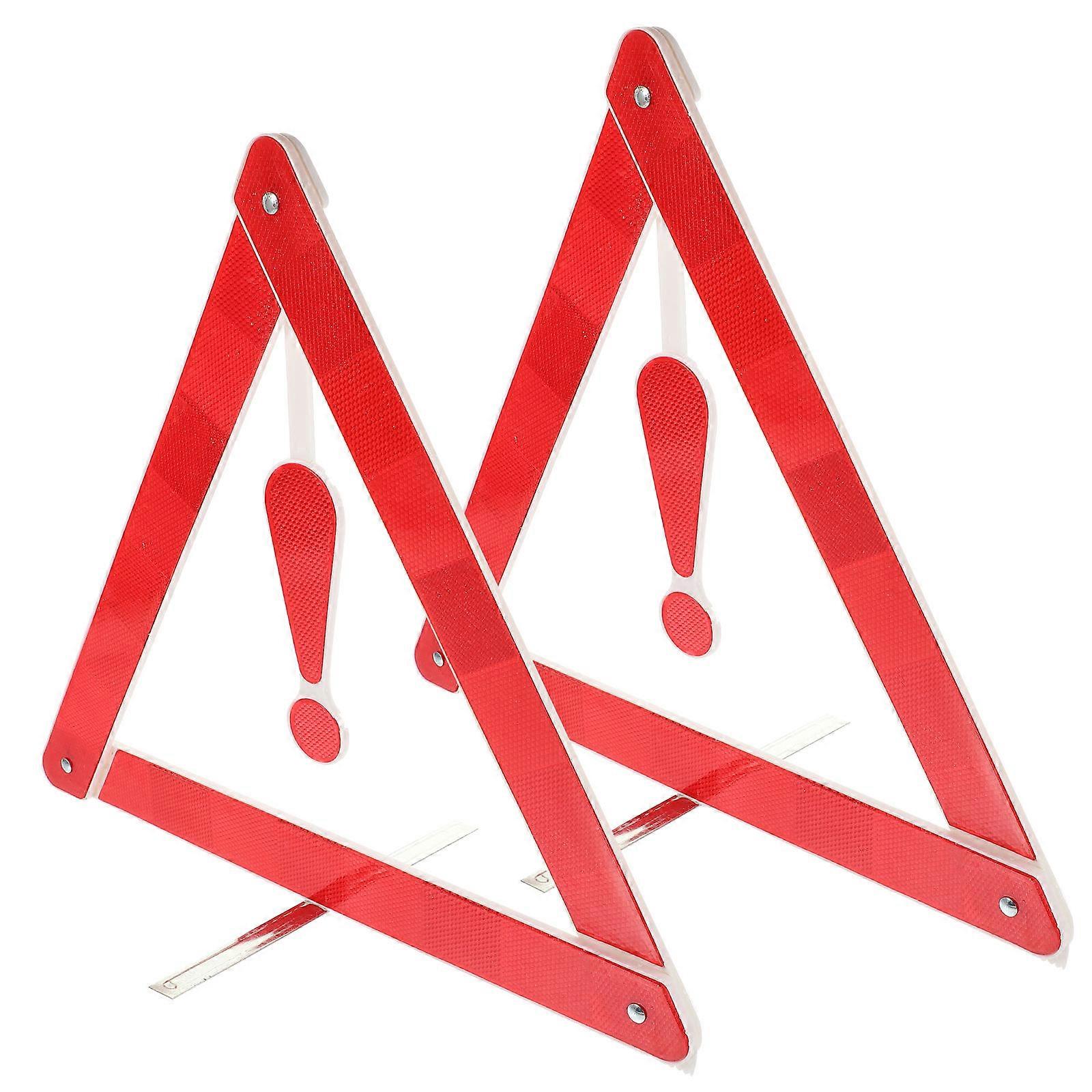 Car Warning Triangle Tripod Kit with 2Pcs for Auto Safety Use