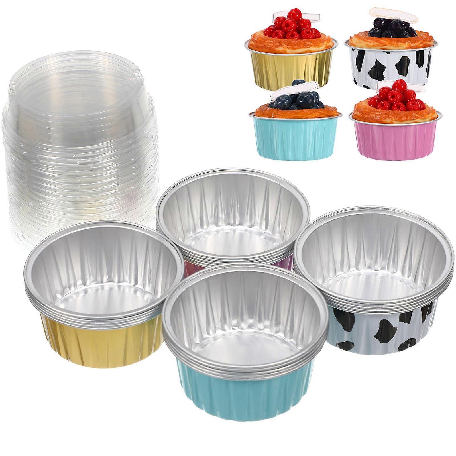 Convenient Baking Cup for Pudding Mold 20Pcs Household Multi-Function Use