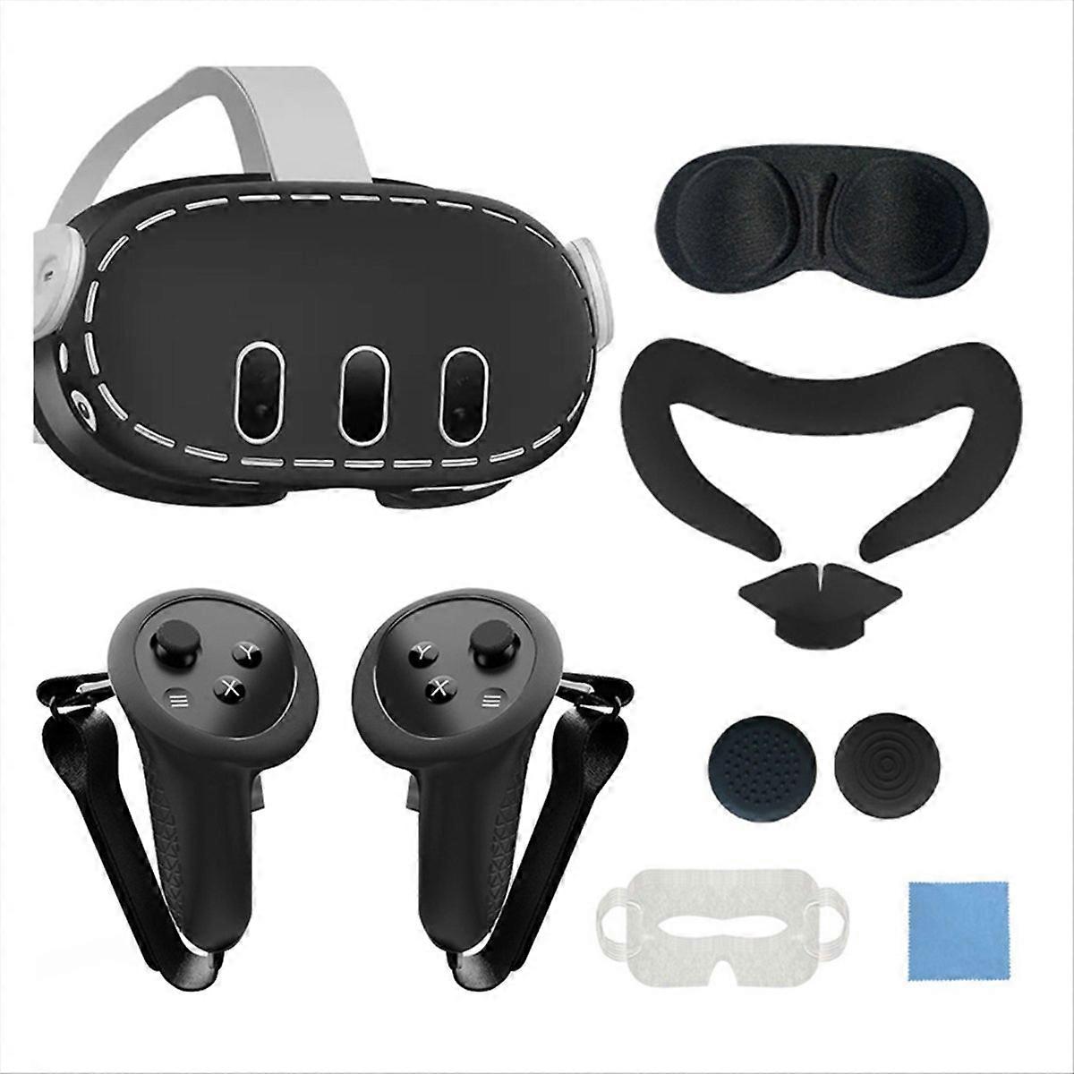Controller Cover Case for Meta Quest3 VR Headset Grip Protector Black