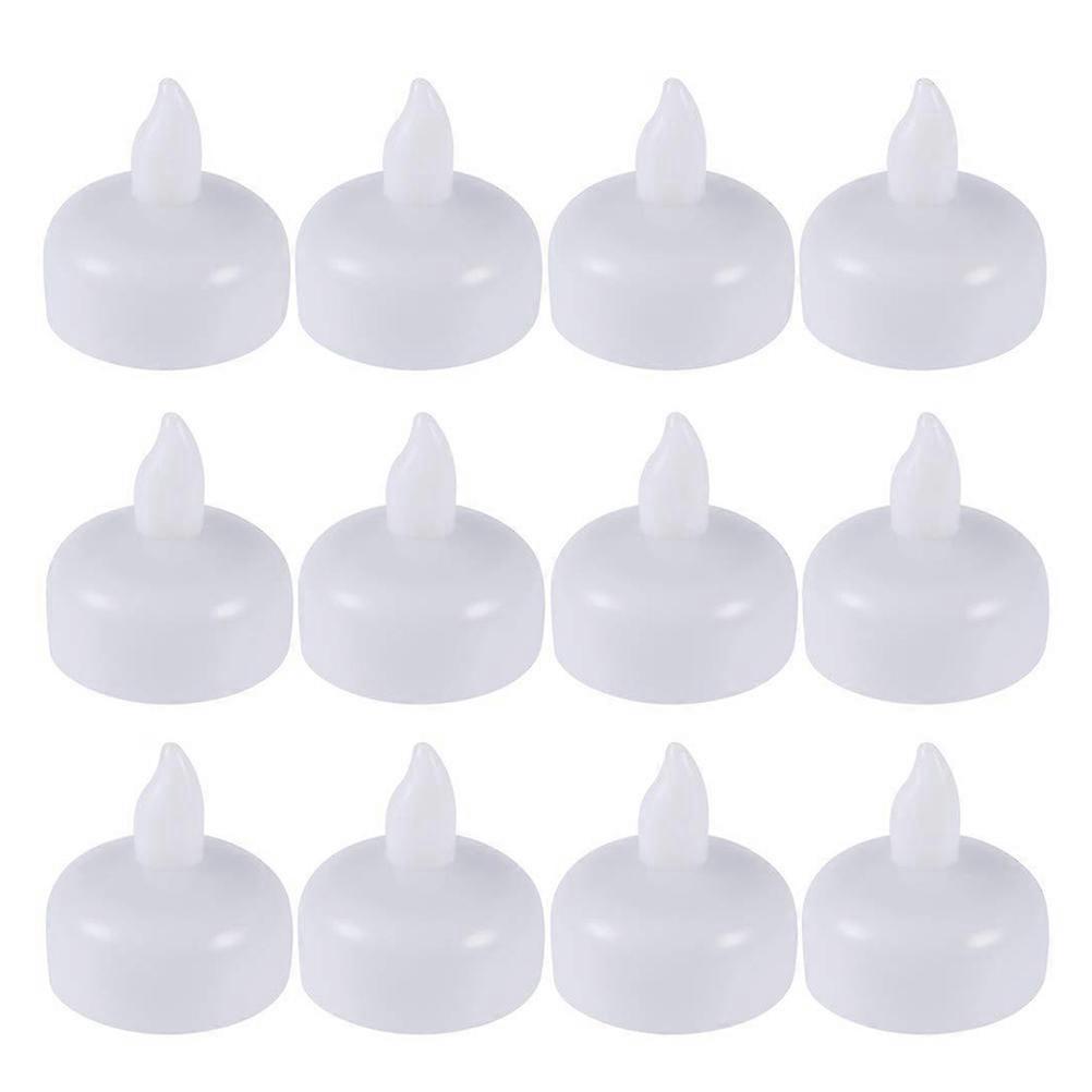 Waterproof LED Candle Light Floating Tealights for Room Lighting 24Pcs