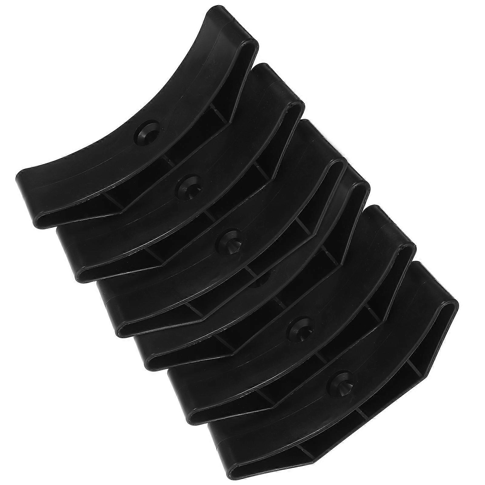 Dumbbell Stand Saddle Rack for 6Pcs Weight Organizer Plastic Black