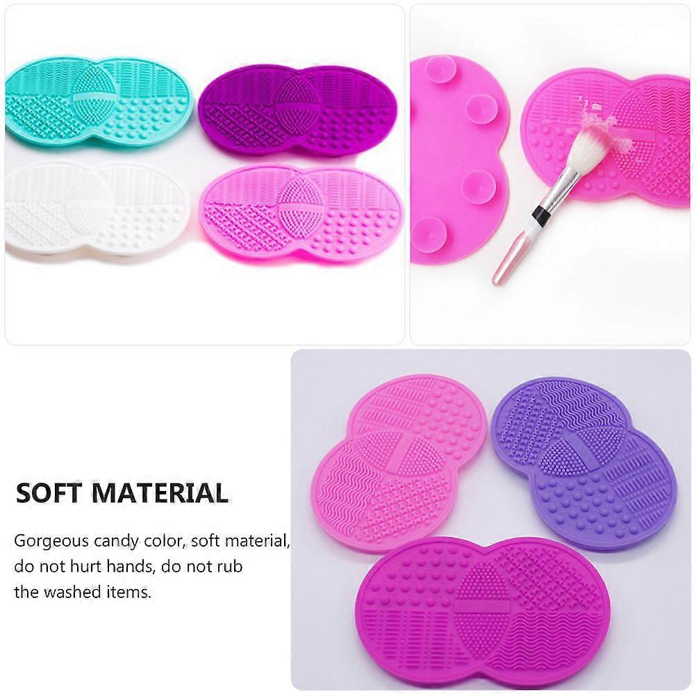Beauty Cleaning Pad Makeup Brush Cleaning Tool for 2Pcs Assorted Color