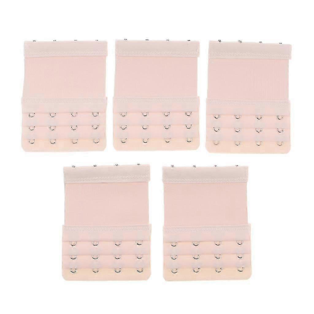 5Pack Bra Extender Strap 4Hook 3Rows Vervangende Elastische Verlenging