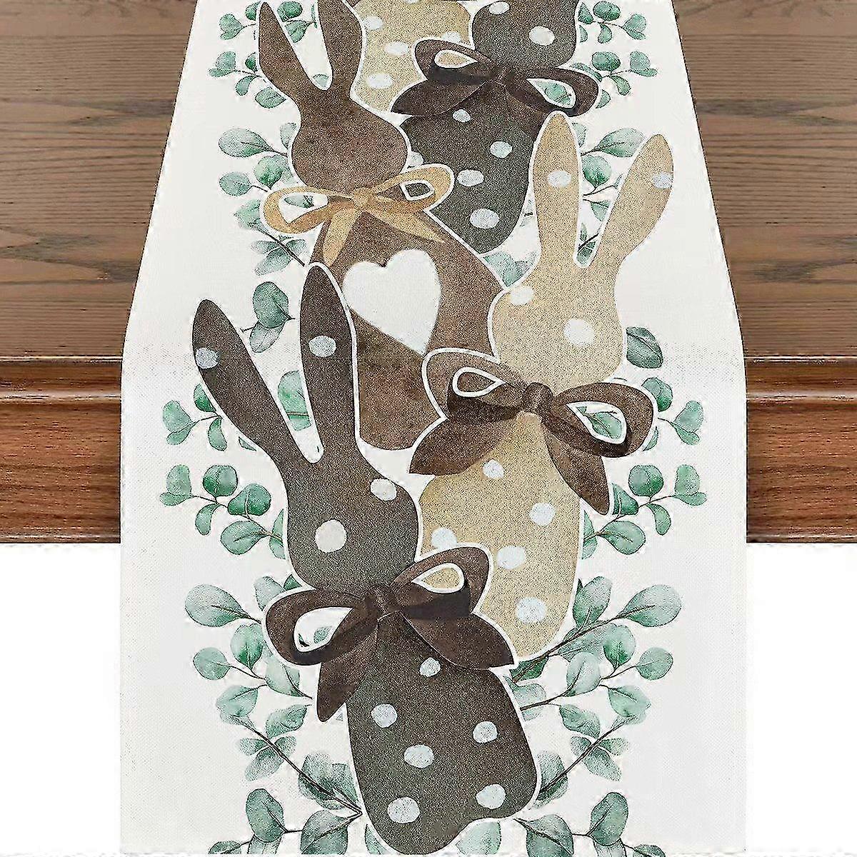 33 x 183cm Easter bunny table runner, Easter bunny table decoration, festive Easter bunny design
