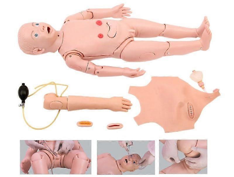 Pediatric Nursing Manikin with Realistic Simulation, Interchangeable Modules, CPR and Wound Care Training
