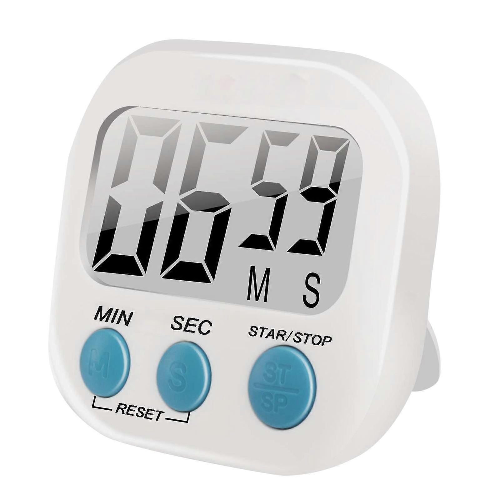 Home Clock, 1Pack Small Digital Kitchen Timer Back And On/Off Minute Second Count Up Countdown