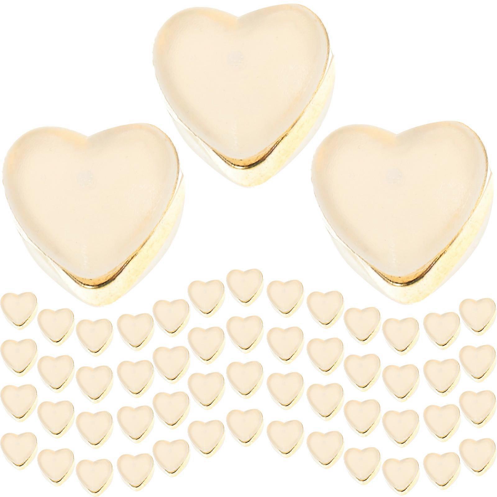 Locking Earring Backs Silicone Heart Earring Backings for 100Pcs Pack