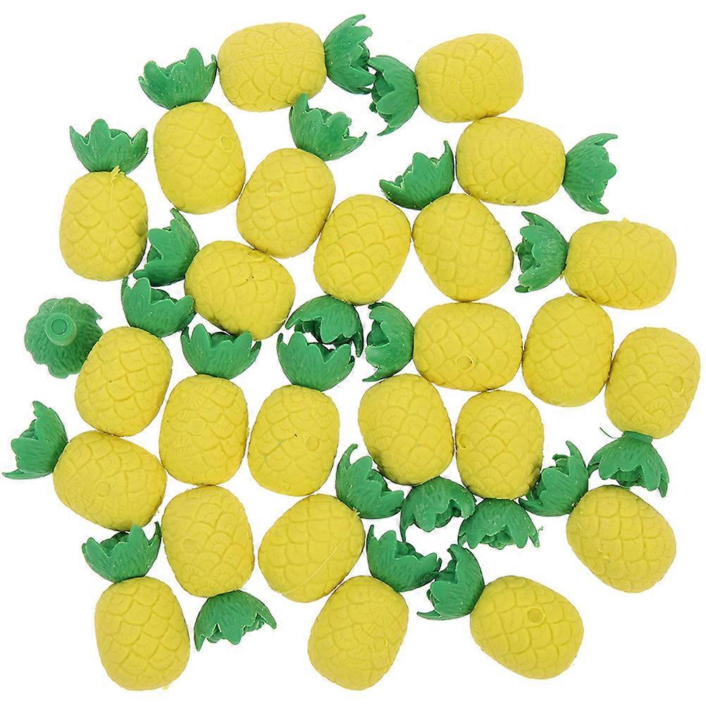 Erasers for Kids Multi-Function Pencil Erasers 40Pcs Portable Pineapple Shaped
