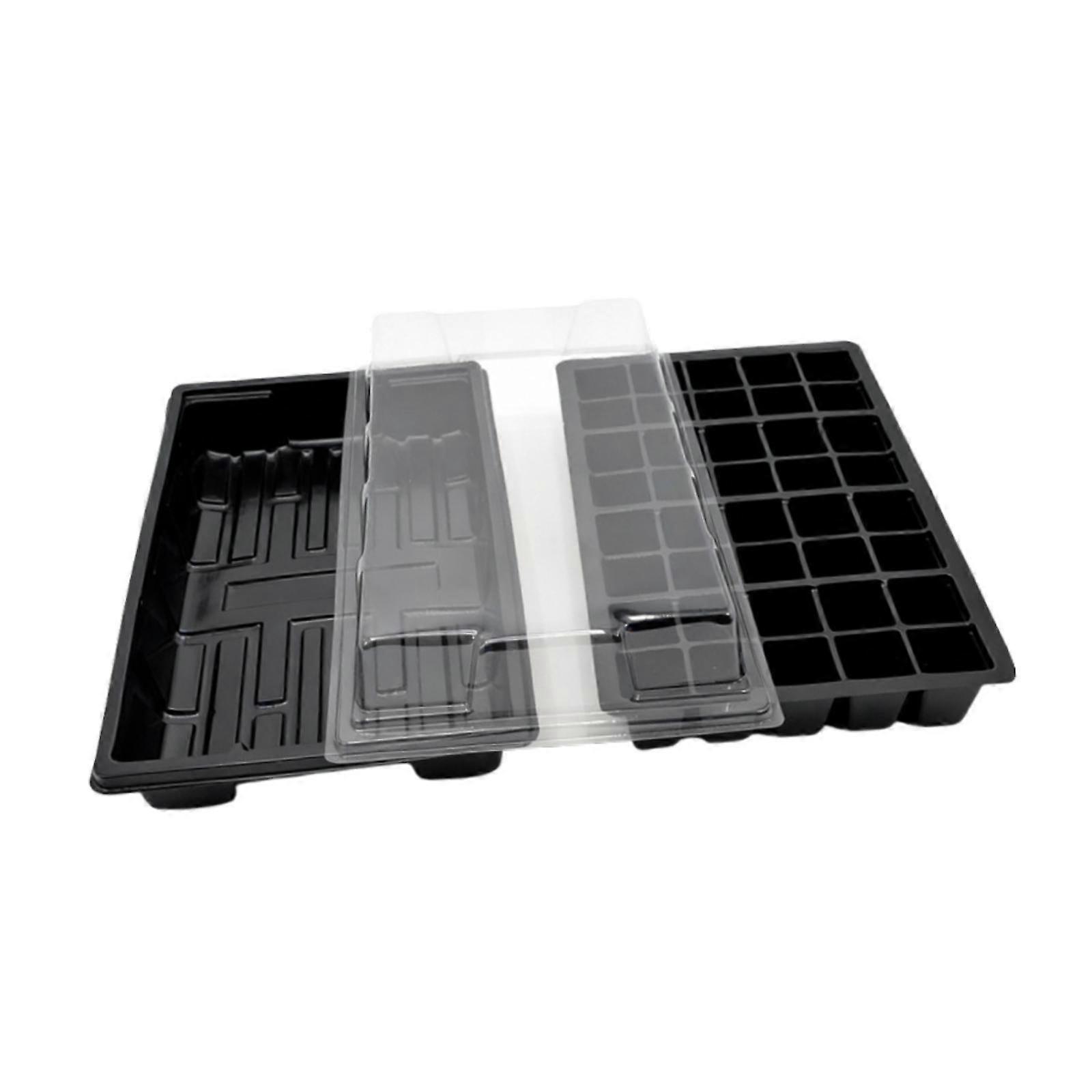Seeding Starter Tray Sprouting Container,Transparent with Lid Reusable