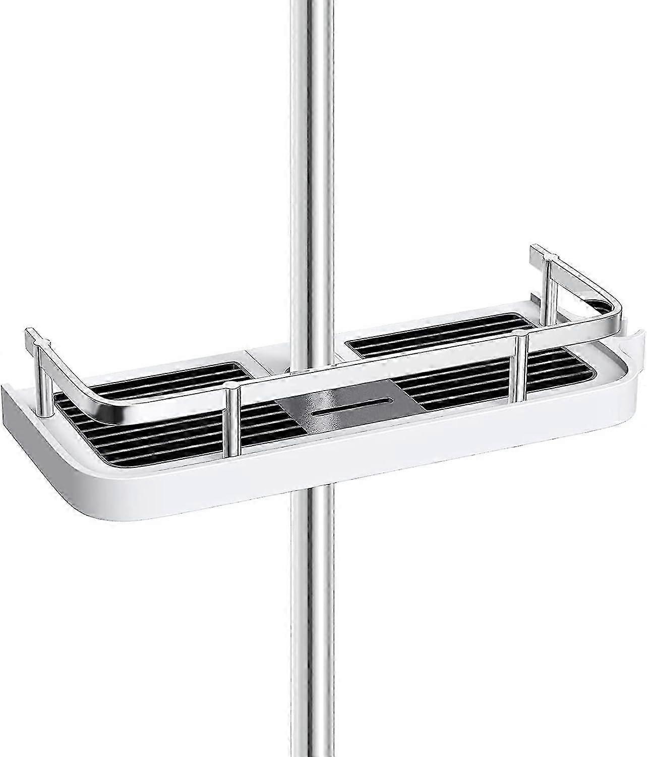 Adjustable No-Drill Shower Shelf for Shampoo, Soap, Cleanser