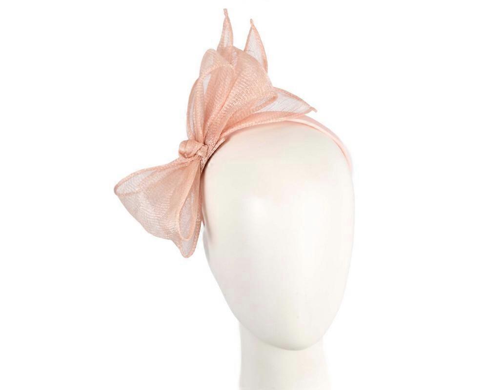 Max Alexander blush sinamay bow fascinator MA950BLSH