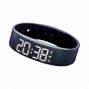 Vibrationswecker-Uhr für Tiefschläfer, wasserdichtes, wiederaufladbares Armband mit leiser Vibration für tiefen Schlaf