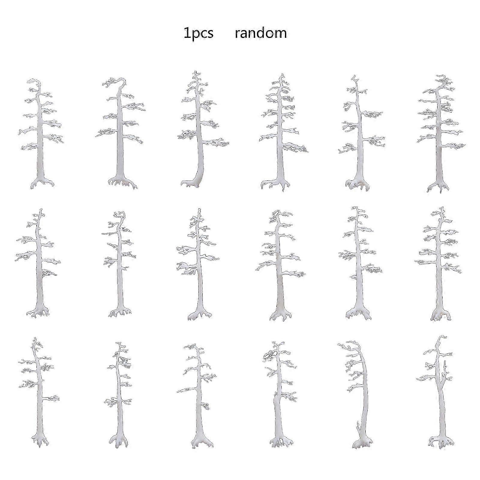 Mini Tree Model White 3D Stereoscopic Tree Resin Tree Model compatible with DIY Landscape