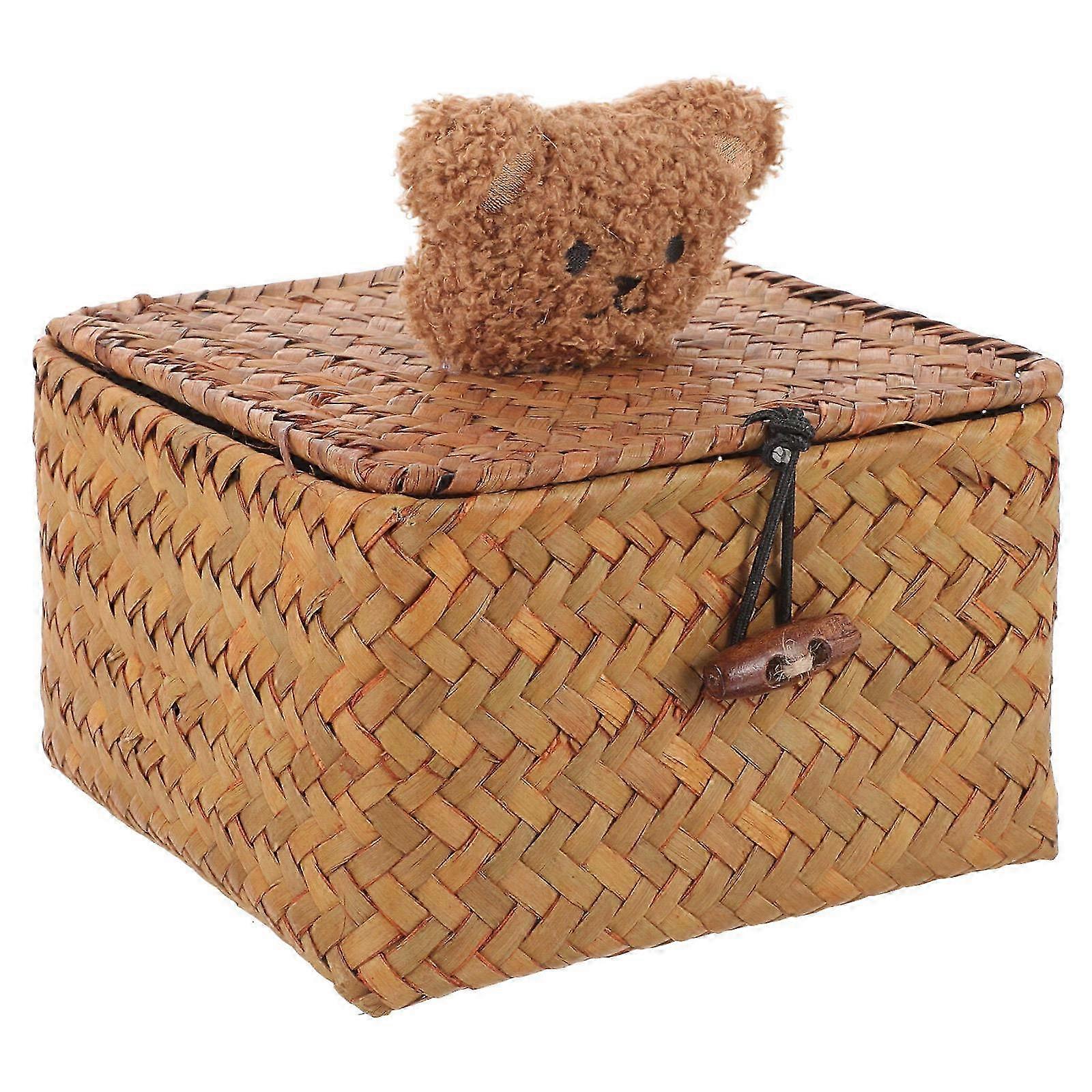 Weaved Seagrass Baskets Storage Empty with Natural Atmosphere Use