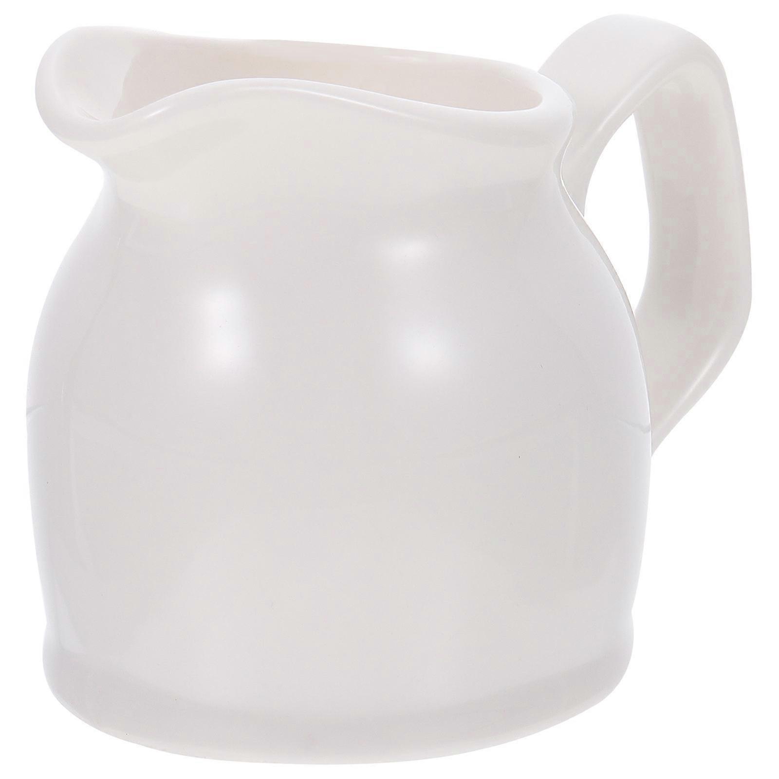 Ceramic Coffee Milk Cup for Storage Use 1Pcs White Multi-Functional