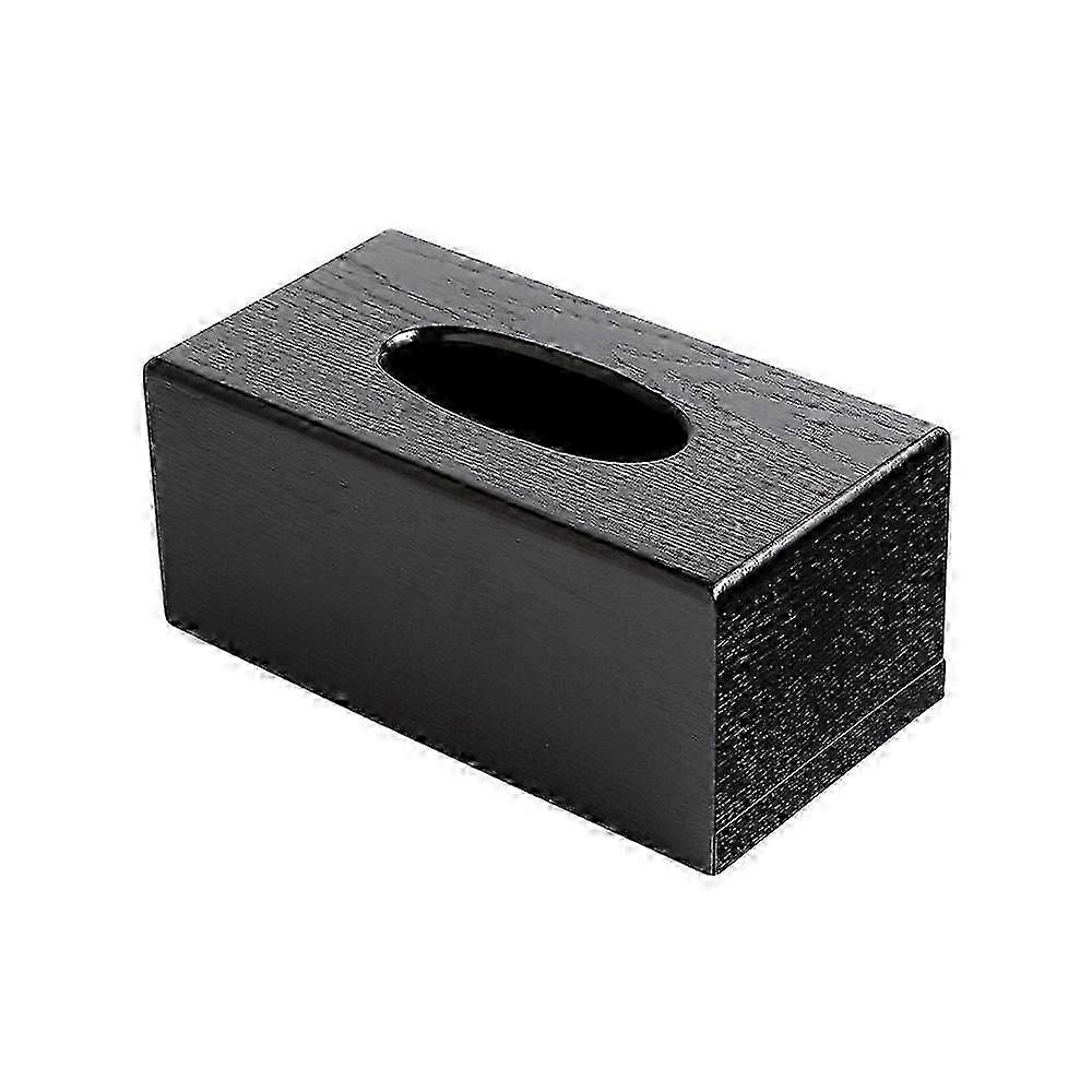 Wooden Tissue Box Holder Rectangular Facial Tissue Dispenser