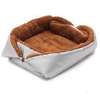 Wärmende Haustiermatte für Katzen und Hunde, selbstwärmende Katzenheizmatte mit faltbarem 2-in-1-Design, erhöhtem Rand für optimale Stabilität, rutschfester Unterseite und Atmungsaktivität.