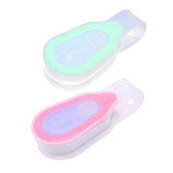 Reflective Walking Gear LED Safety Light with Button Battery Included for Men 2Pcs