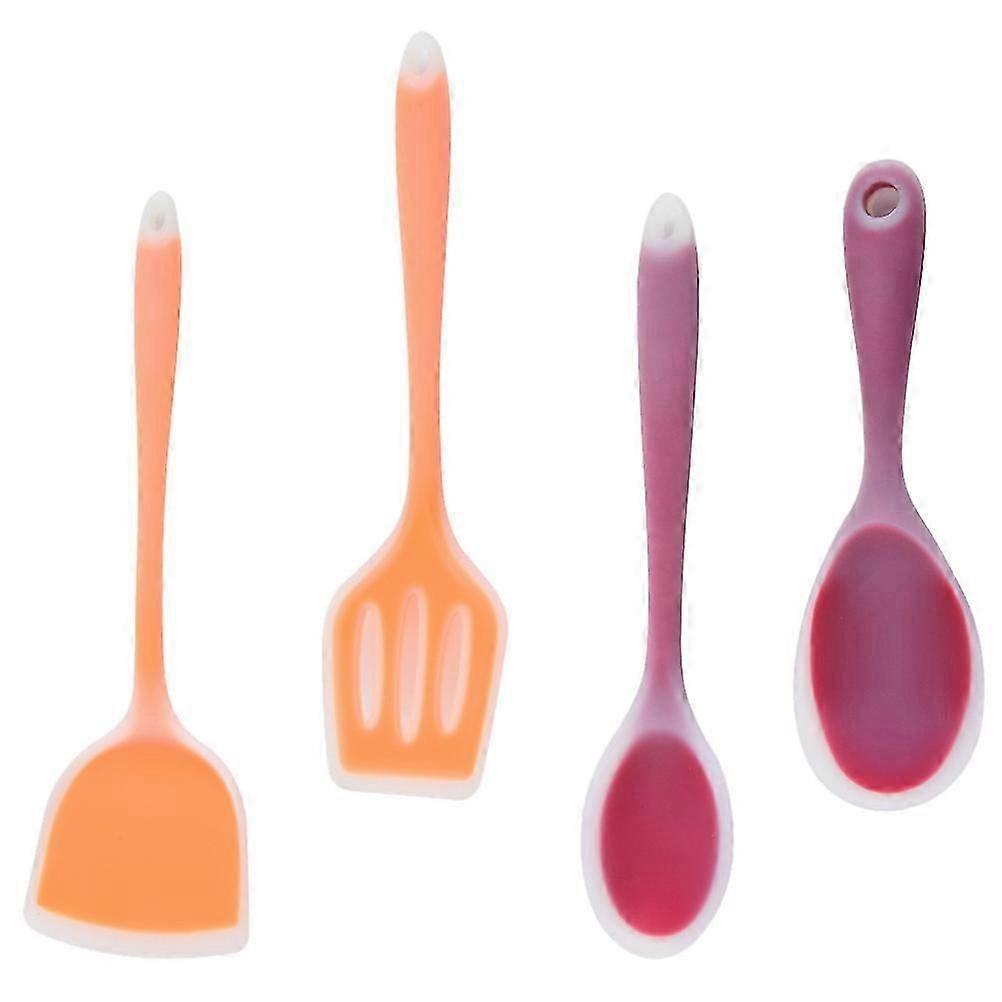 Silicone Cookware Set for Cooking Use Kitchen Spatula 1Set Assorted Color
