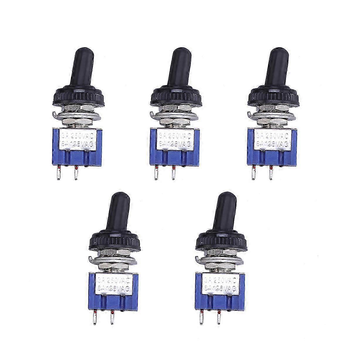 Toggle Mini Small Switch Button for Switch Use 5 Pieces with Waterproof Cover