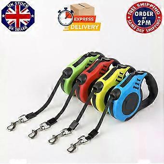 Automatic Retractable Dog Extending With Nylon Lead Leash n Anti-Slip Handle