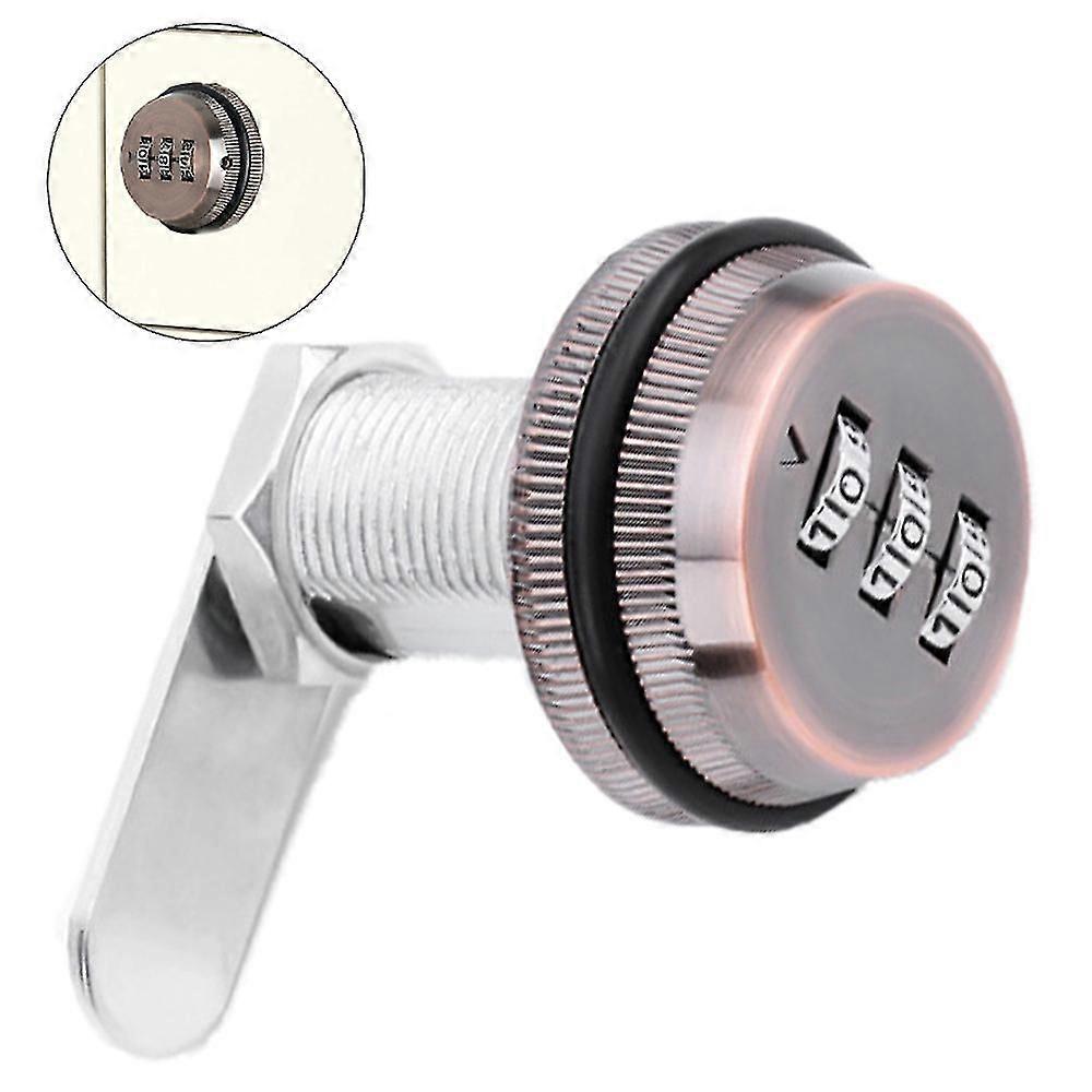 Combination Cam Locks Security Locks Password Coded Lock,red Bronze