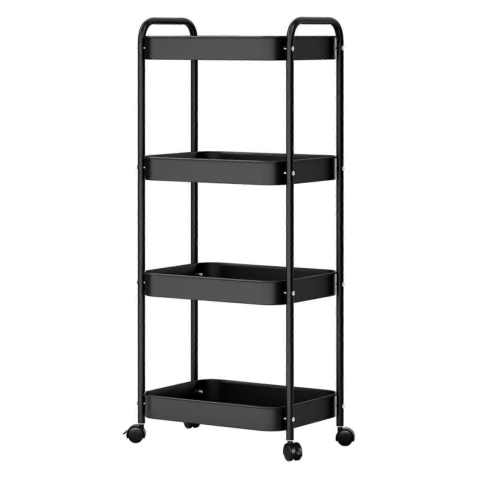 Stackable Fruit Vegetable Organizer with Wheels for Pantry Use