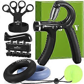 Hand Grip Strengthener and Finger Exerciser with Adjustable Resistance for Hand Therapy, Arthritis, Climbers