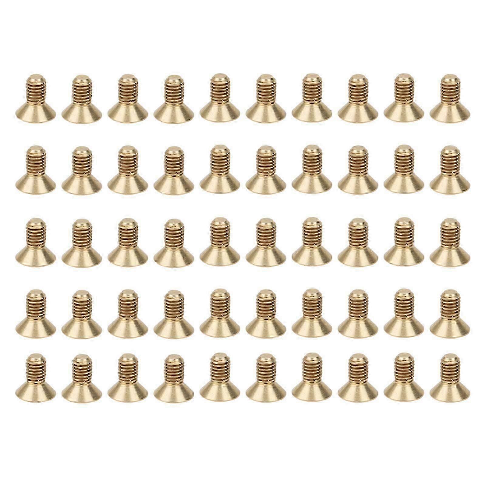 50Pcs Countersunk Hex Socket Screws Pure Copper Flat Head Hardware Accessories M5M5 x 10