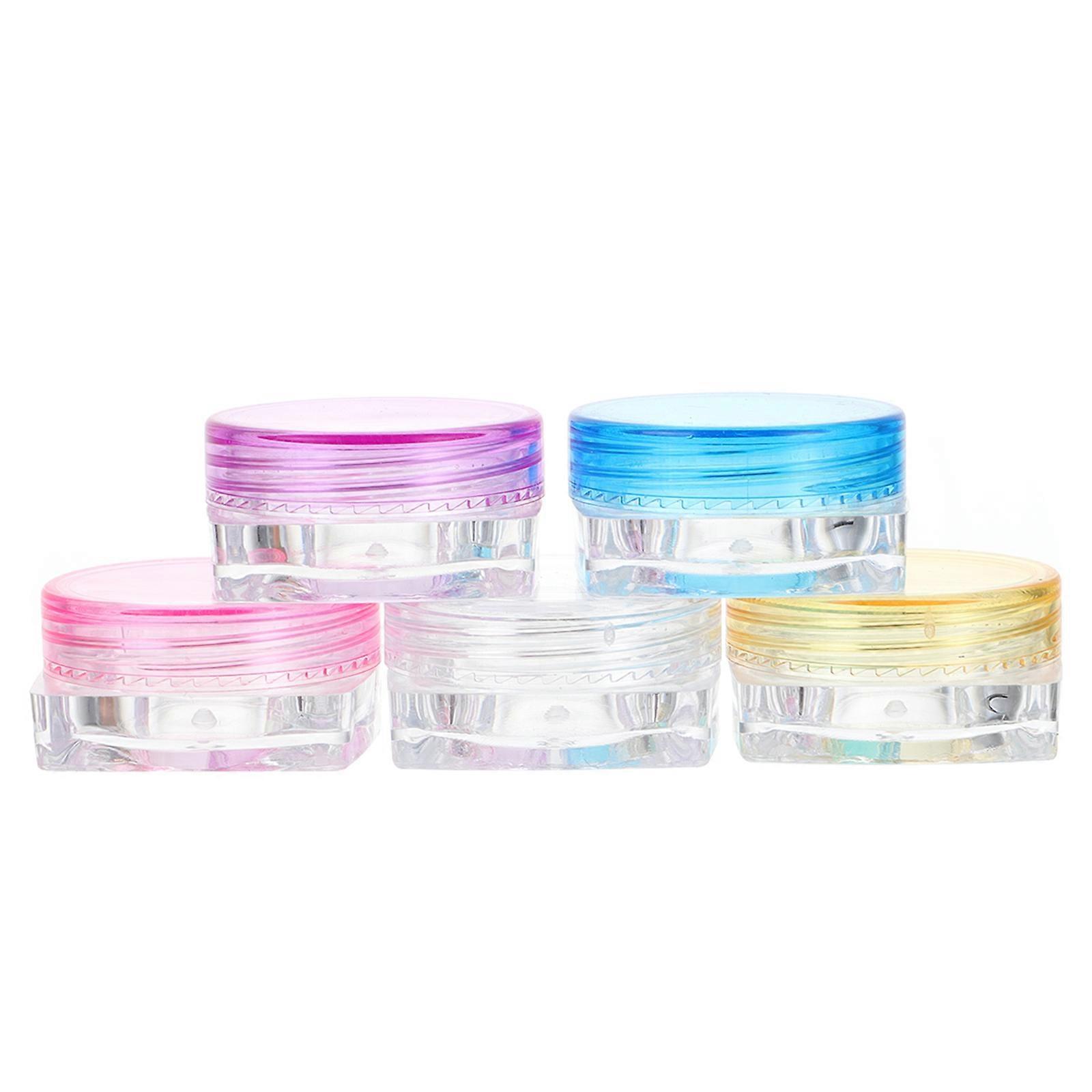 50Pcs 3g Cosmetics Storage Jars Empty Makeup Samples Boxes ()