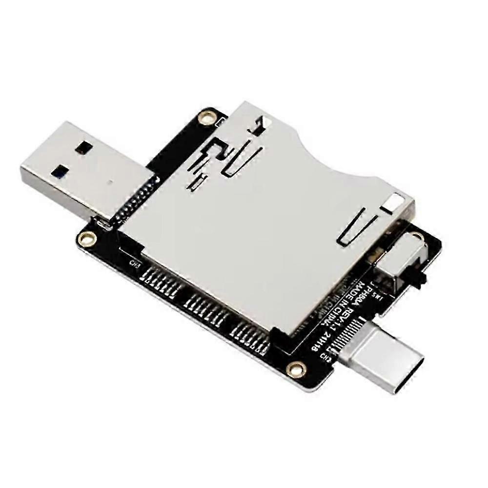 CFexpress Card Reader USB 3.0 Type A/USB3.1 Type C 10Gbps to CF Express Riser Adapter for CF Express Type B Memory