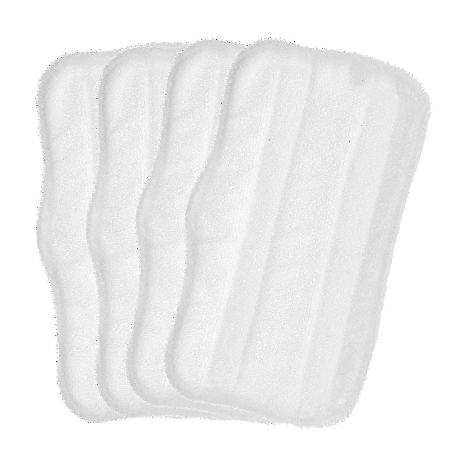 4 Pack Washable Cleaning Pads Replacement for Compatible Steam Mops