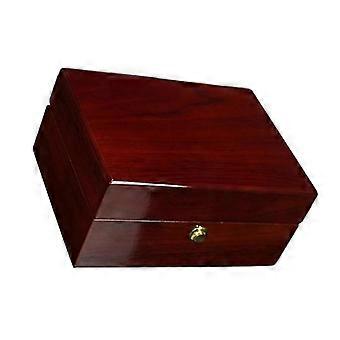 Vintage Single Watch Storage Box 18cm Red, Compact Travel Case with Protective Interior Lining