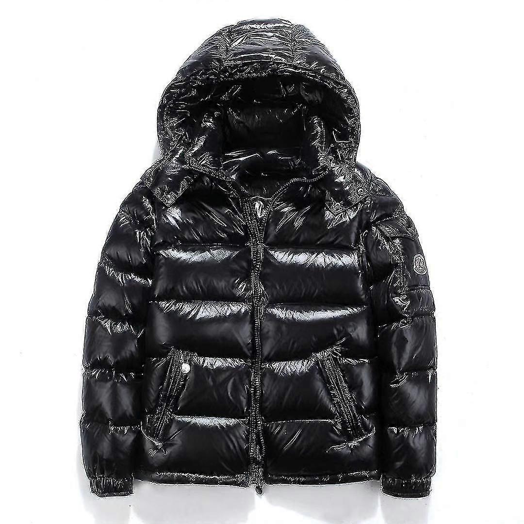 Shiny Down Jacket Winter Jacket Stand  Down Jacket With Hood