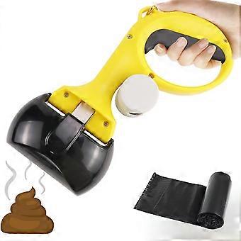 Dog Poop Scoop | ABS, Lightweight and Durable, with Hook and Bag Dispe