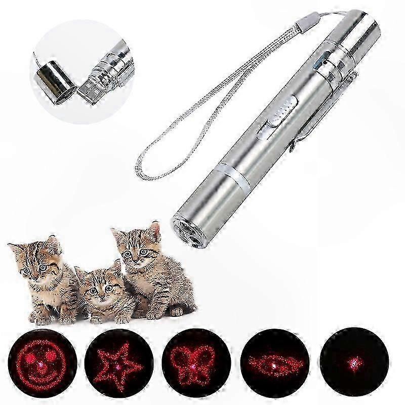 Interactive Indoor Cat Toy Rechargeable Laser Pointer for Feline Play Exercise