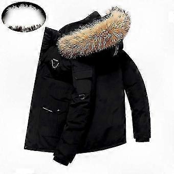 Men's Extreme Cold Parka with Insulated Fur-Lined Hood