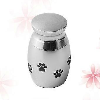 Dog Paw Stainless Steel Urn Commemorative Casket for Holding